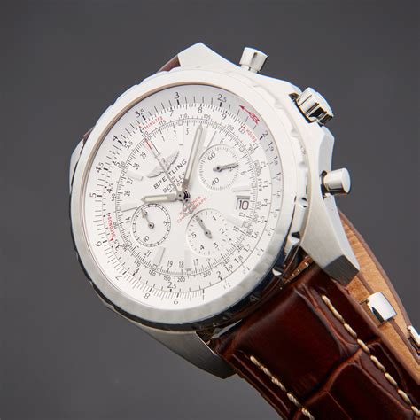 breitling chronograph automatic silver dial men's watch|breitling 40mm chronograph watches.